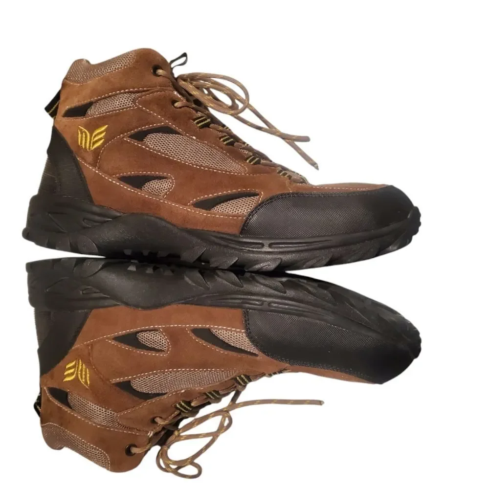 Mt Emey Men's Brown Leather HikingShoes Boots 9703-2L Size 14E